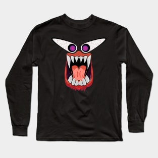 Scary monster - mouth and eyes Long Sleeve T-Shirt